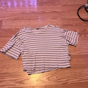 Striped crop top